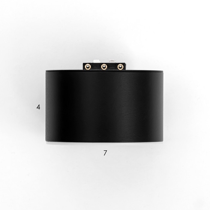 Светильник трековый SLIM Светильник трековый SLIM "Тубус" LED 5Вт 3000K-6000К 48V CRI90 черный 7х7х7см