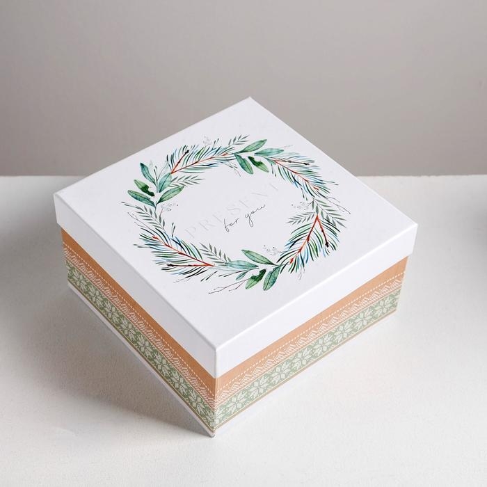 Набор подарочных коробок 5 в 1 «Зимний», 14 х 14 х 8 - 22 х 22 х 12 см, Новый год Набор подарочных коробок 5 в 1 «Зимний», 14 х 14 х 8 - 22 х 22 х 12 см, Новый год