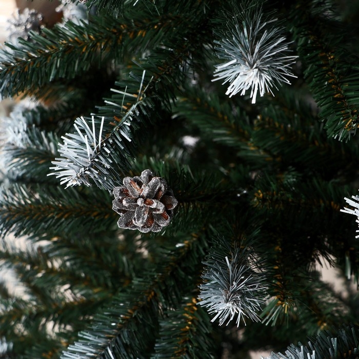 Ёлка искусственная Ёлка искусственная "Таёжная Элитная Белоснежная"(с шишками) 220 см