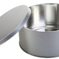 Коробка Pragmax M, круглая, серебристая Коробка Pragmax M, круглая, серебристая