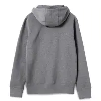 Толстовка на молнии с капюшоном унисекс King, темно-серый меланж, размер S