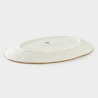 Блюдо фарфоровое Доляна &laquo;Космос&raquo;, 31,5&times;22 см, цвет зелёный