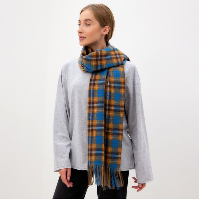 Шарф зимний с кистями MINAKU 65*180 + 8 см клетка Шарф зимний с кистями MINAKU 65*180 + 8 см клетка