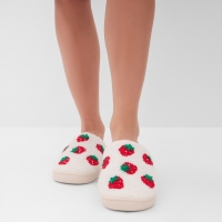 Тапочки женские, размер 40-41, цвет белый Тапочки женские, размер 40-41, цвет белый