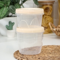 Набор банок для хранения продуктов с крышкой &laquo;Фиджи&raquo;, 2 шт: 0,7 л, 1 л