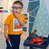 Игровой модуль в чемодане &laquo;Умелец Я&raquo;, 69 элементов, со звуковыми эффектами, работает от батареек