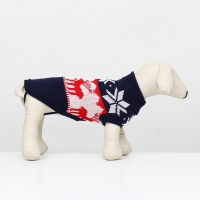 Свитер "Бегущие олени", L (ДС 30, ОШ 30, ОГ 45 см), синий Свитер "Бегущие олени", L (ДС 30, ОШ 30, ОГ 45 см), синий