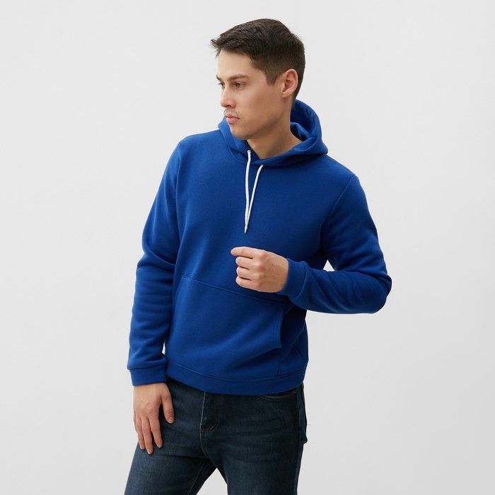Толстовка мужская НАЧЁС, цвет синий, размер 58