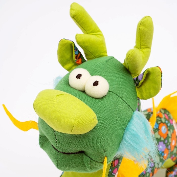 Мягкая игрушка «Дракон», цвет зелёный Мягкая игрушка «Дракон», цвет зелёный