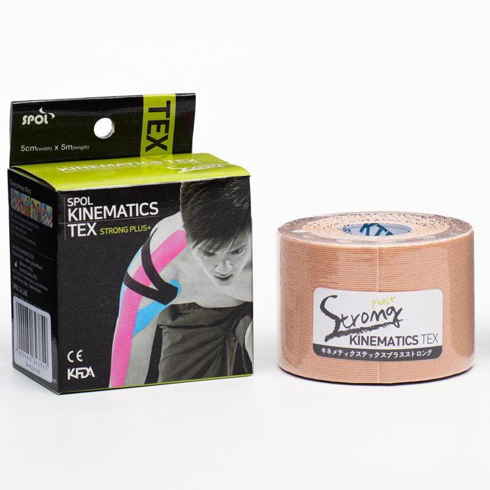 Кинезио тейп Spol Tape Strong корейский, 5 см x 5 м, бежевый Кинезио тейп Spol Tape Strong корейский, 5 см x 5 м, бежевый