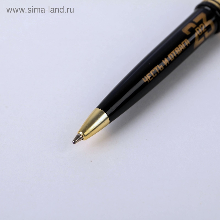 Ручка шариковая синяя паста в тубусе «Для настоящего героя», пластик Ручка шариковая синяя паста в тубусе «Для настоящего героя», пластик