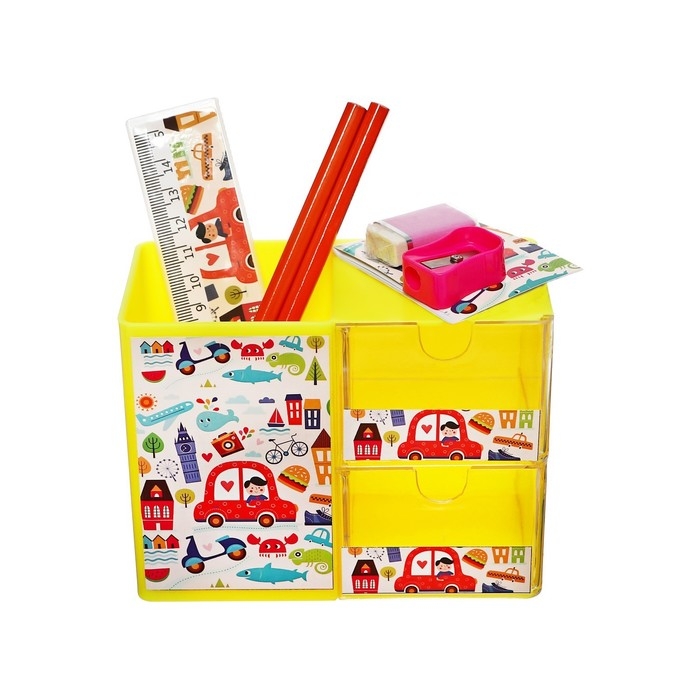 Набор настольный канцелярский, 6 предметов, Calligrata Набор настольный канцелярский, 6 предметов, Calligrata "Город"