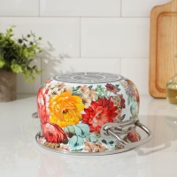 Кастрюля эмалированная &laquo;Верона&raquo;, 2,1 л, стеклянная крышка, индукция