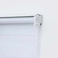 Штора рулонная &laquo;День-ночь&raquo; с люрексом, 60&times;180 см (с учётом креплений 3,5 см), цвет белый