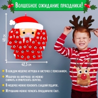 Адвент-календарь из фетра &laquo;Пожелания от Дедушки Мороза&raquo;, дидактический коврик, 3+