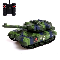 Танк радиоуправляемый Т90, работает от аккумулятора, стреляет ВВ пулями, цвет зелёный Танк радиоуправляемый Т90, работает от аккумулятора, стреляет ВВ пулями, цвет зелёный