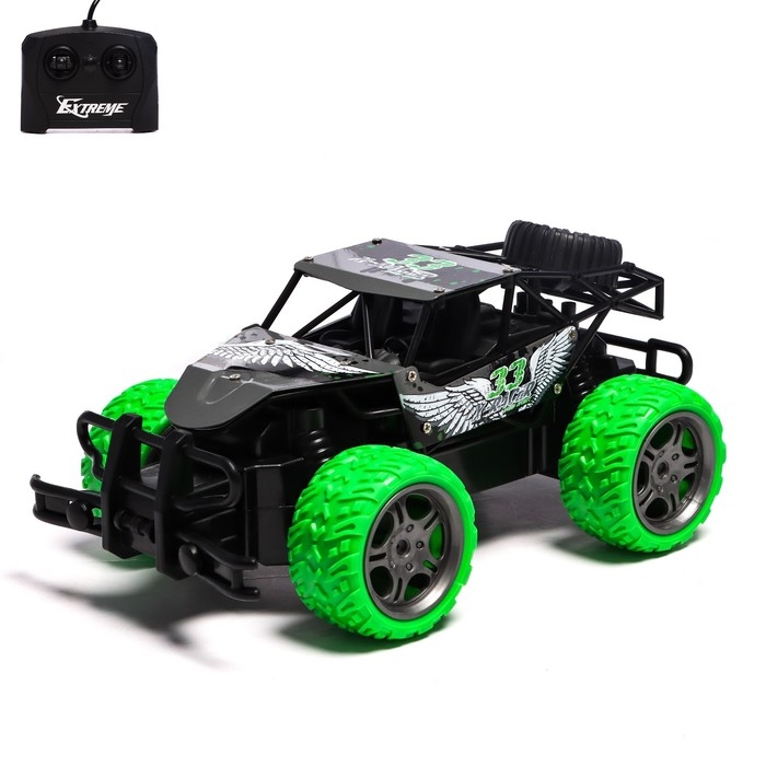 Джип радиоуправляемый «Багги», 1:18, работает от батареек, цвет зелёный Джип радиоуправляемый «Багги», 1:18, работает от батареек, цвет зелёный