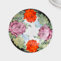 Сервиз чайный керамический на металлической подставке Доляна «Роспись», 13 предметов: 6 чашек 210 мл, 6 блюдец d=14 см, чайник 1 л Сервиз чайный керамический на металлической подставке Доляна «Роспись», 13 предметов: 6 чашек 210 мл, 6 блюдец d=14 см, чайник 1 л