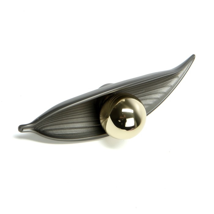 Ручка кнопка CAPPIO RK134 мебельная, цвет графит-золото Ручка кнопка CAPPIO RK134 мебельная, цвет графит-золото