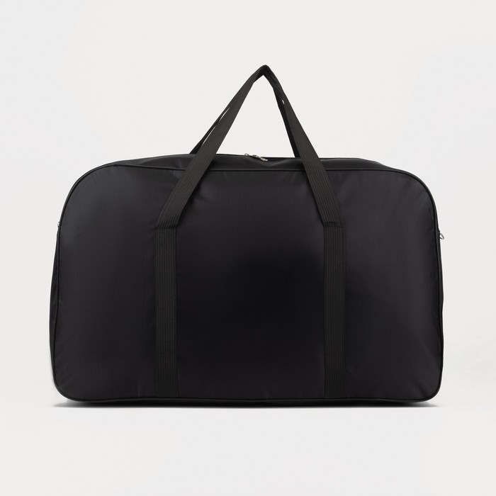 Сумка спортивная на молнии, наружный карман, большой размер, цвет чёрный/красный