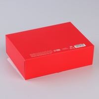 Коробка новогодняя складная &laquo;Бант новогодний&raquo; 16.5 х 12.5 х 5 см, Новый год