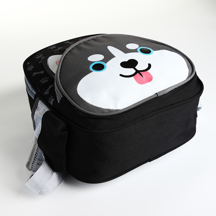 Рюкзак детский на молнии &laquo;Выбражулька&raquo;, 3 наружных кармана, цвет чёрный