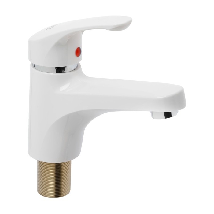 Смеситель для раковины ZEIN Z3655, однорычажный, высота излива 9 см, ABS-пластик, белый Смеситель для раковины ZEIN Z3655, однорычажный, высота излива 9 см, ABS-пластик, белый