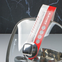 Крышка для сковороды и кастрюли стеклянная, квадратная, 28 см, с ободом и ручкой из нержавеющей стали Крышка для сковороды и кастрюли стеклянная, квадратная, 28 см, с ободом и ручкой из нержавеющей стали