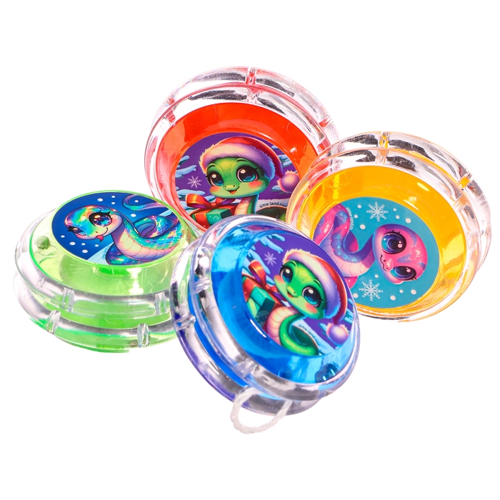 Новый год. Йо-Йо «Играем вместе», змейки, d= 5,5 см Новый год. Йо-Йо «Играем вместе», змейки, d= 5,5 см