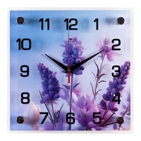 Часы настенные, интерьерные "Полевые цветы", бесшумные, 25 х 25 см Часы настенные, интерьерные "Полевые цветы", бесшумные, 25 х 25 см