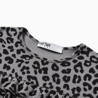 Платье детское с рюшами KAFTAN Trendy grey р.34 (122-128)