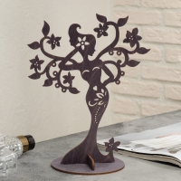 Подставка для украшений &laquo;Лесная фея&raquo; 20&times;12&times;25 см, толщина 3 мм, цвет полисандр