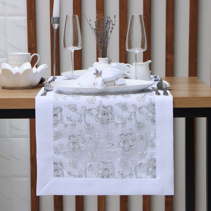 Дорожка Этель с пайетками, 40 х 90 &plusmn;5 см, п/э