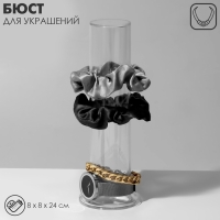 Органайзер для резинок и бижутерии «Тубус», 8×8×24 см, цвет прозрачный Органайзер для резинок и бижутерии «Тубус», 8×8×24 см, цвет прозрачный