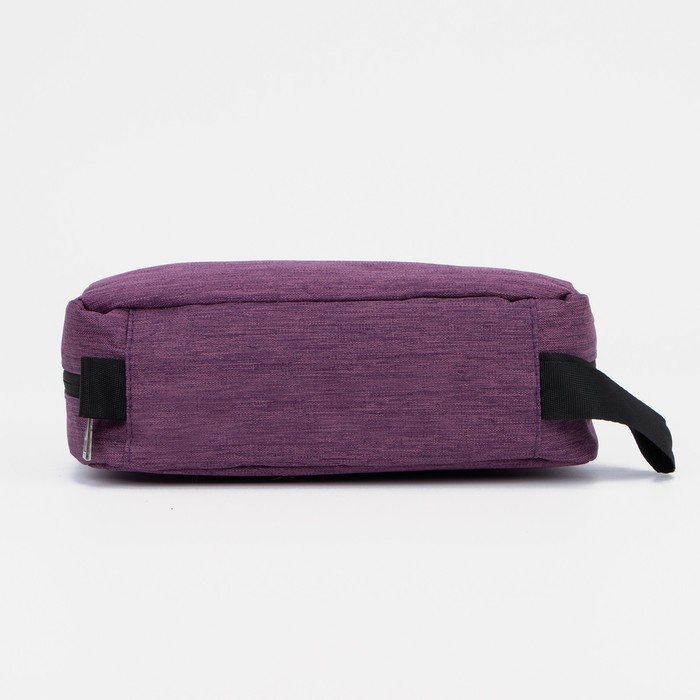 Косметичка, 2 отдела на молниях, с крючком, цвет сиреневый Косметичка, 2 отдела на молниях, с крючком, цвет сиреневый