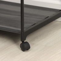 Вешалка - стойка напольная для одежды LaDо́m &laquo;Лофт&raquo;, с двумя полками, 55&times;45&times;157 см, цвет чёрный