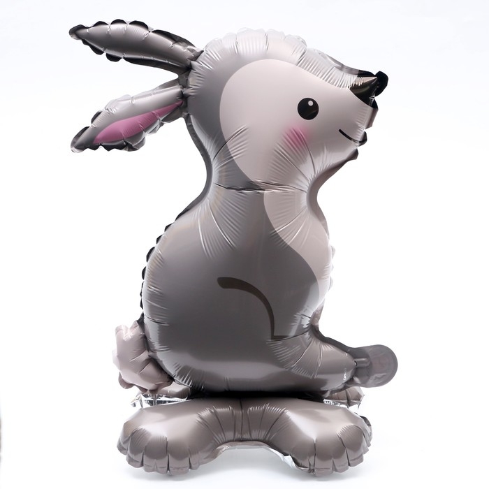 Шар фольгированный 15" &laquo;Заяц&raquo;, на подставке, под воздух