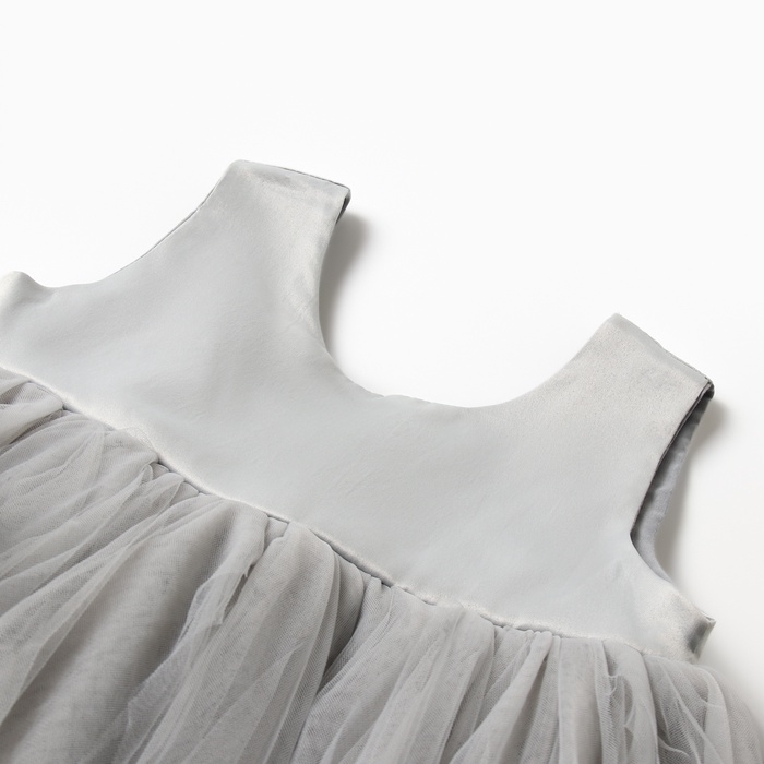 Платье детское нарядное KAFTAN рост 90, серый