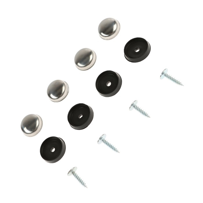 Крепление номера катафот-саморез, "ГЛАВДОР" нержавеющая сталь, набор 4 шт