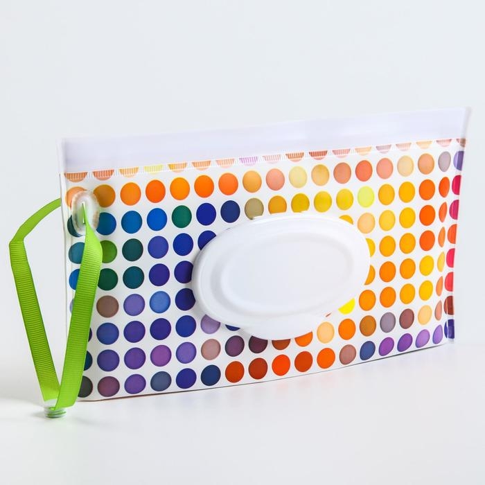 Контейнер для салфеток с петелькой «Кружочки» Контейнер для салфеток с петелькой «Кружочки»