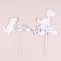 Набор топперов «С днём рождения. Динозавр», 2 шт. Набор топперов «С днём рождения. Динозавр», 2 шт.