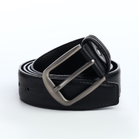 Ремень мужской, ширина 3,7 см, винт, пряжка металл, цвет чёрный Ремень мужской, ширина 3,7 см, винт, пряжка металл, цвет чёрный
