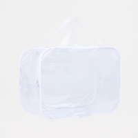 Косметичка на молнии, цвет белый Косметичка на молнии, цвет белый