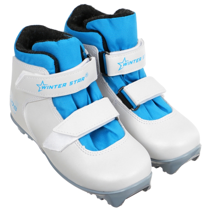 Ботинки лыжные детские Winter Star comfort kids, NNN, р. 31, цвет белый/голубой