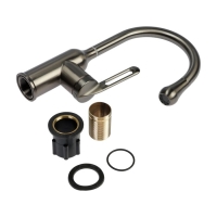 Смеситель для кухни ZEIN Z3740, "капелька", однорычажный, высота излива 13 см, графит Смеситель для кухни ZEIN Z3740, "капелька", однорычажный, высота излива 13 см, графит