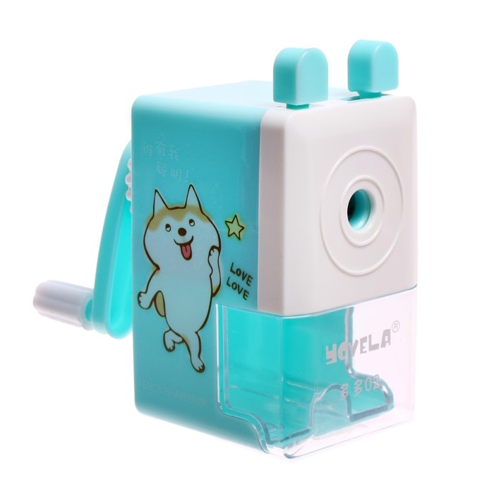 Точилка механическая с контейнером Точилка механическая с контейнером "Классика", МИКС