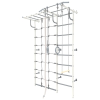 Детский спортивный комплекс 6.01.с «Роки с рукоходом-сеткой», цвет бело-серый Детский спортивный комплекс 6.01.с «Роки с рукоходом-сеткой», цвет бело-серый