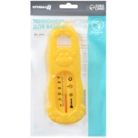 Термометр для ванной &laquo;Обезьянка&raquo;, цвет МИКС желтый/зеленый