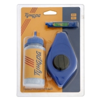 Набор разметочный ТУНДРА, шнур малярный 30 м, красящий порошок 110 г, синий Набор разметочный ТУНДРА, шнур малярный 30 м, красящий порошок 110 г, синий