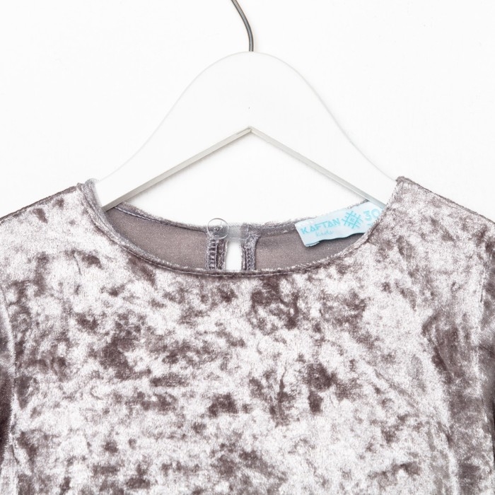 Платье для девочки нарядное KAFTAN &laquo;Куколка&raquo;, цвет серый, рост 86-92, размер 28